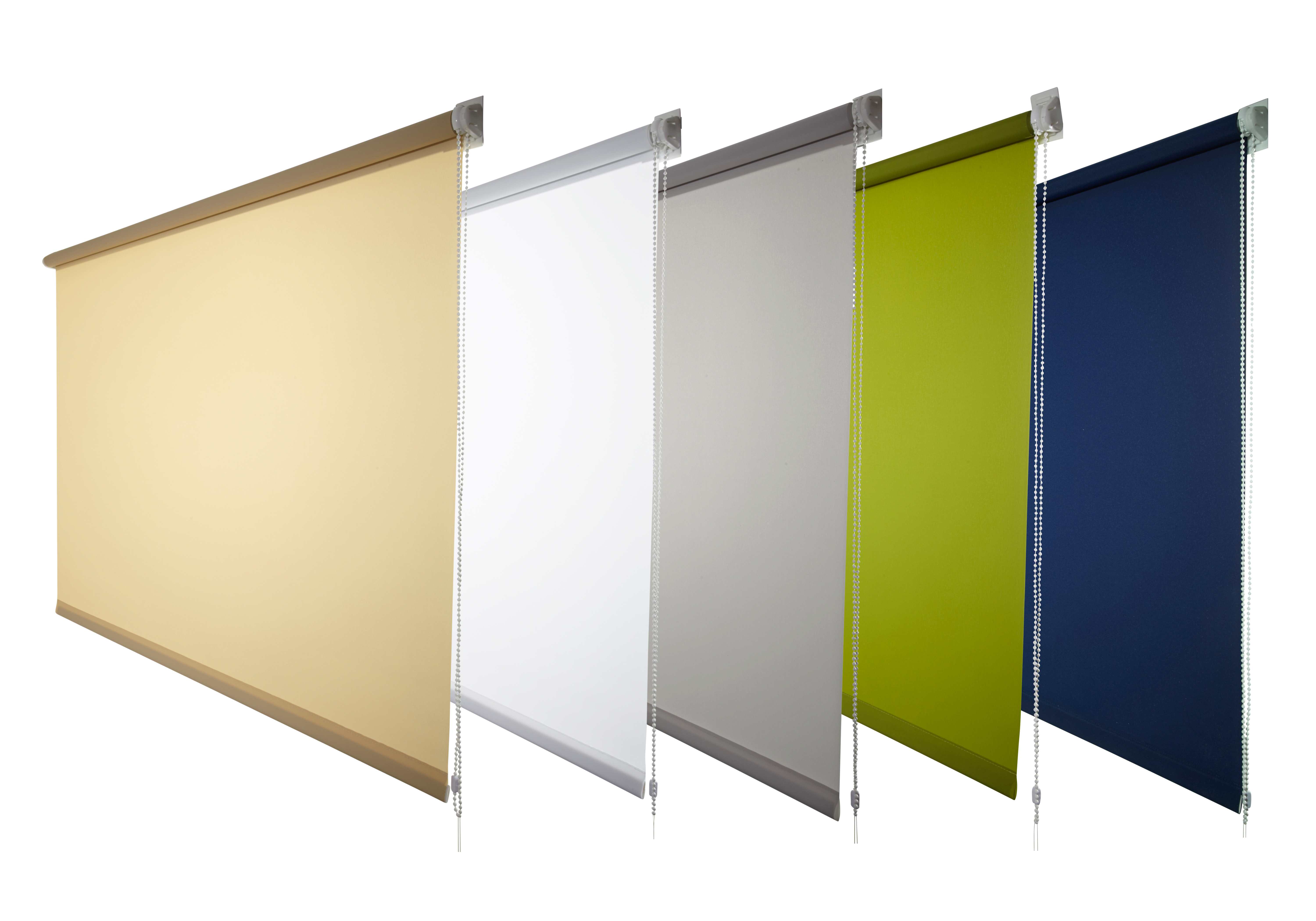 Klemmfix Sichtschutz Fenster Rollo Creme/Beige L 160 cm
