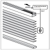 Holzjalousie (1322) 25mm 24 Volt Elektro mit AP Schalter