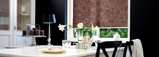 Plissees, Holzjalousien und Vorh�nge <br>f�r das Esszimmer
