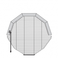 Jalousie Sonderform B3 Kreis