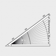 Sonderform Plissee FD Slope 3