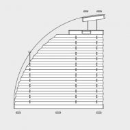 Sonderform Plissee VS 11 Viertelkreis