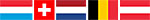 Flaggen �sterreich, Schweiz, Luxemburg, Niederlande, Belgien