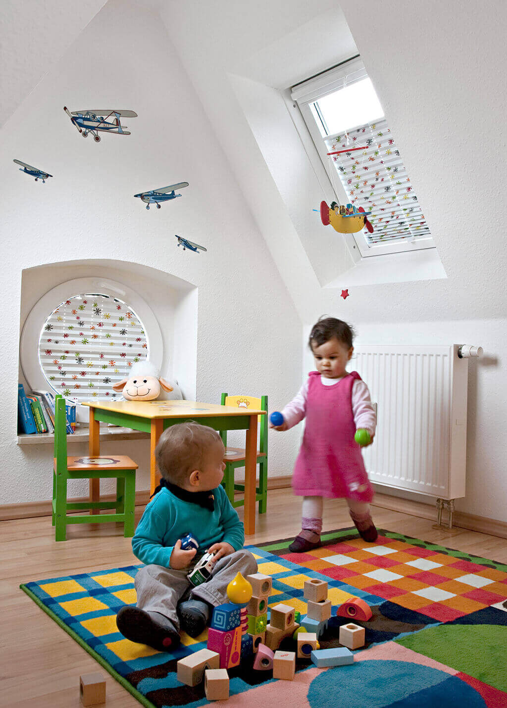 Schöner sicht und lichtschutz fürs kinderzimmer