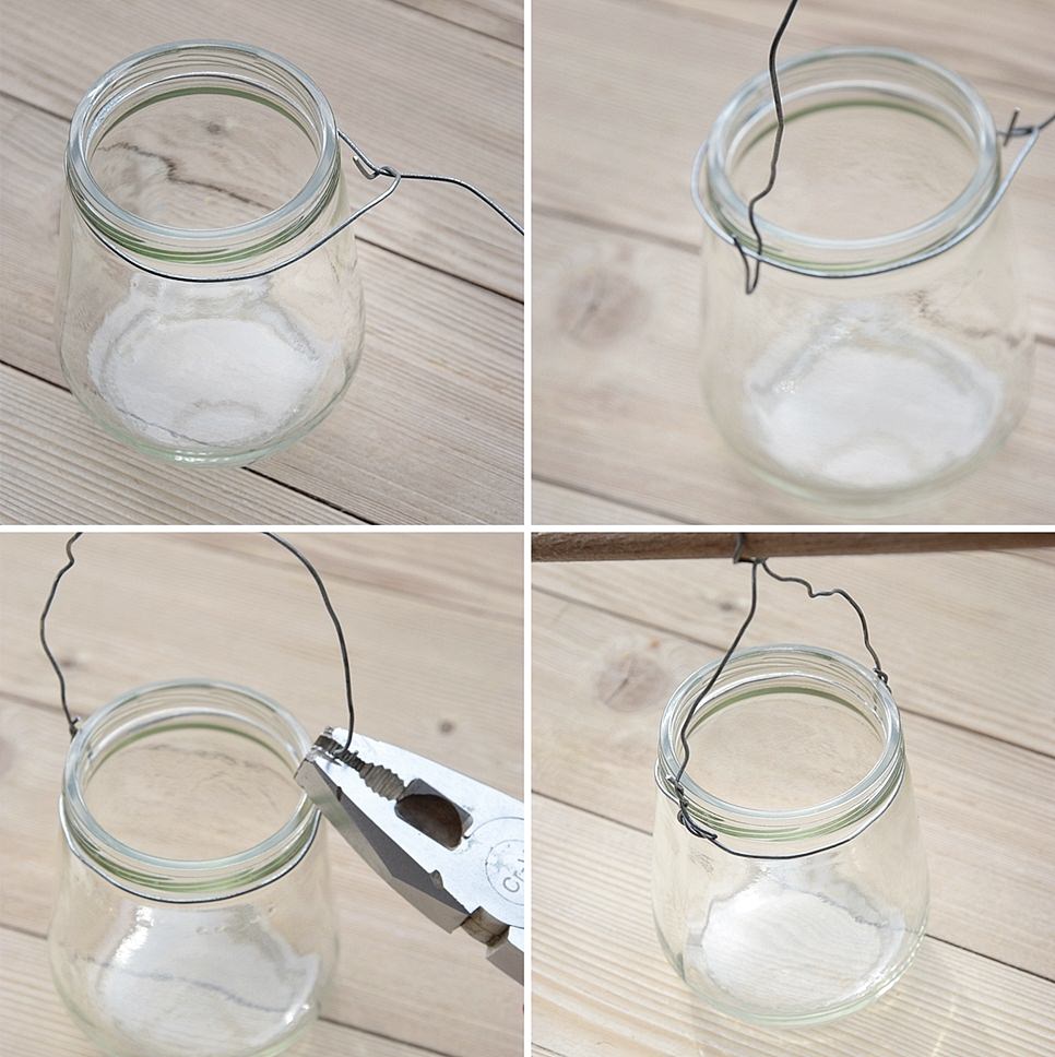 Batelanleitung Glas und Draht verbinden