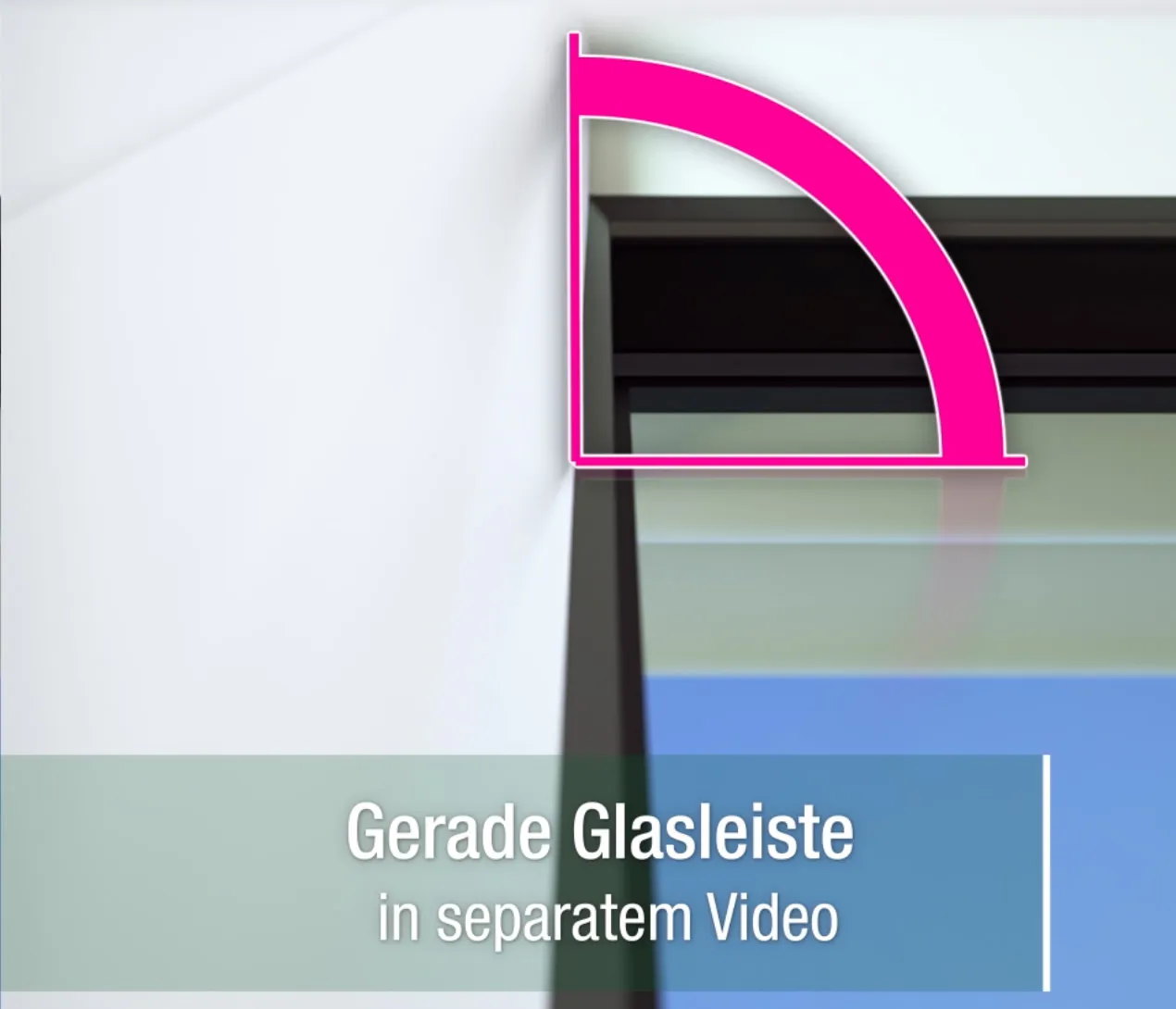 gerade-glasleiste