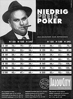 Werbung aus dem Jahr 1994: Niedrig Preis Poker