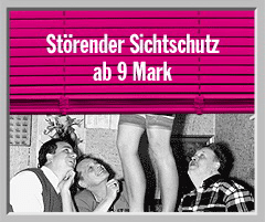 Werbung aus dem Jahr 2000: Störender Sichtschutz ab 9 Mark