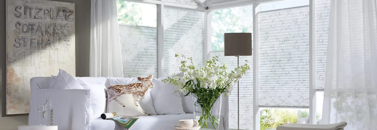 Teba Plissees in weiß