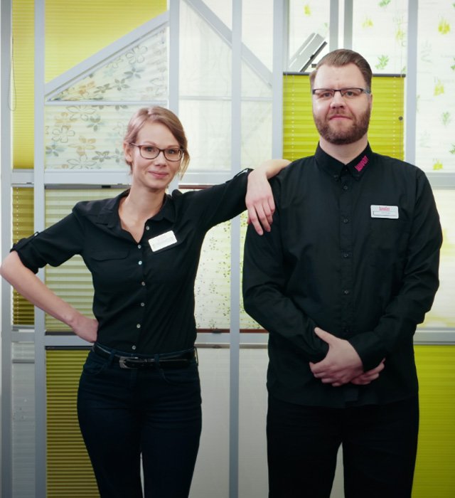 Jaloucity Verkaufsberater: Frau und Mann