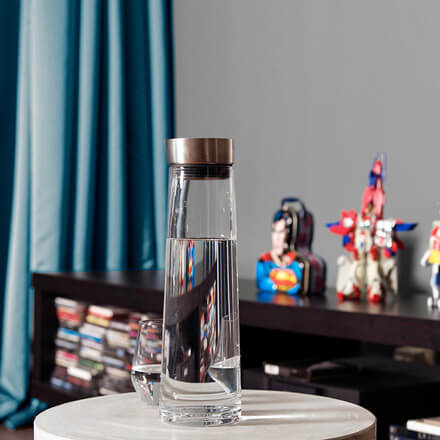 Blickdichter Vorhang in Blau