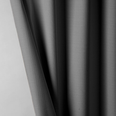 Kräuselbandgardine in grau