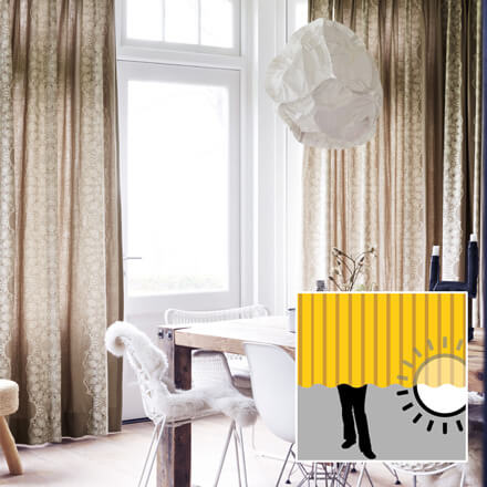 Gardinen mit blickdichtem Stoff