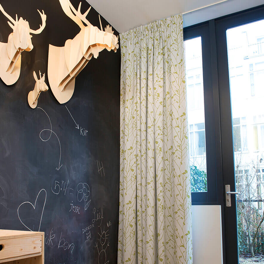 Verdunkelungsgardine Weiss-Grün Kinderzimmer Verdunkelungsgardine Weiss-Grün Kinderzimmer