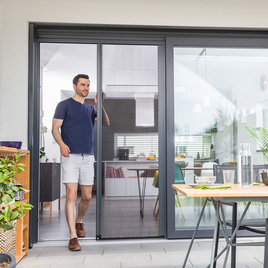 Insektenschutz für Türen - Bedienung