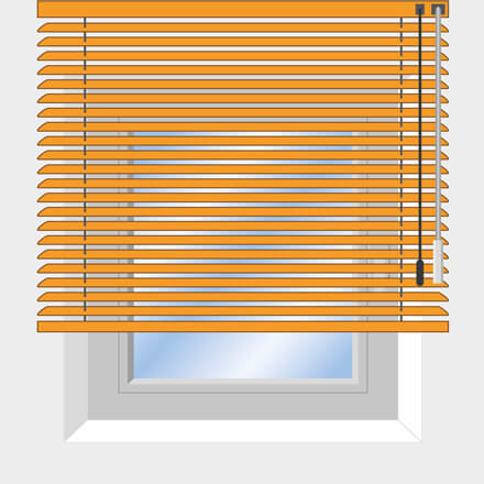 Jalousien Montage an der Decke