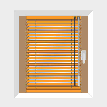Jalousien Montage auf Holzfenster verschraubt