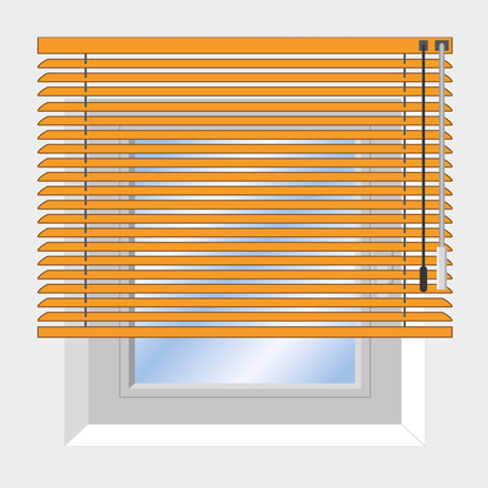 Jalousien Montage an der Wand