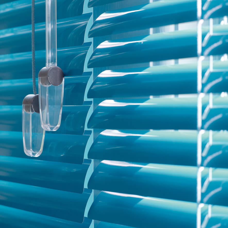 Jalousie mit Drehstab / Zugschnur Detailansicht Bedienung