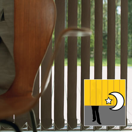 Lamellenvorhang abdunkelnd