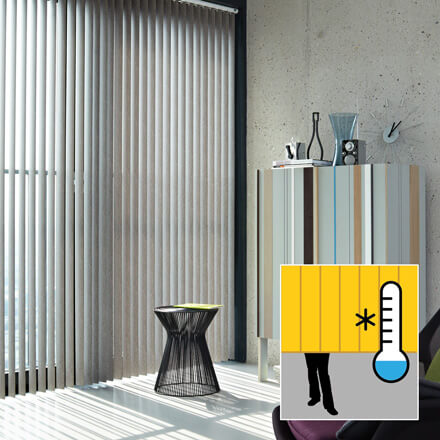 Hitzeschutz Lamellenvorhang