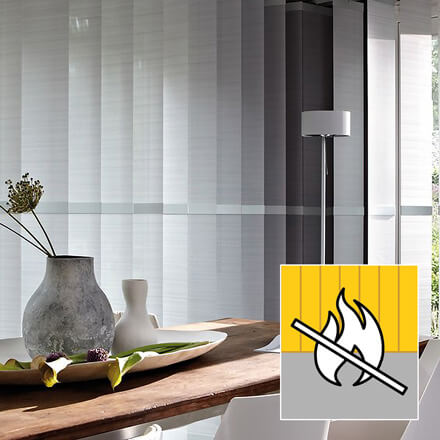 Lamellenvorhang schwer entflammbar