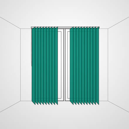 Lamellenvorhang Rechteck