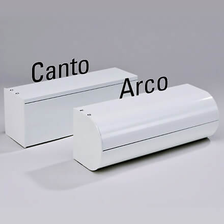 Kassettenformen für Fenstermarkisen: „Arco“ und „Canto“ Fenstermarkisen Arco / Canto