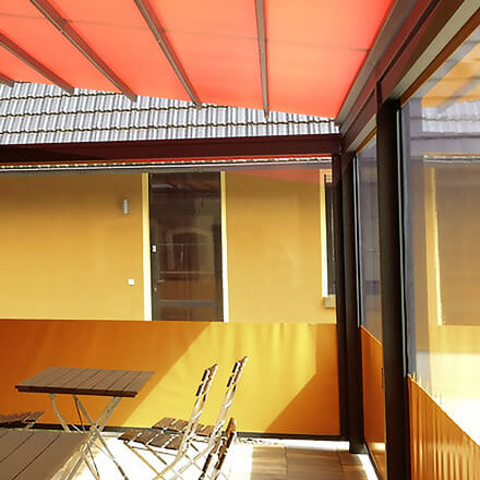 Senkrechtmarkise Arco / Canto SZ – Pergolaergänzung Senkrechtmarkise Arco / Canto SZ zur Pergola