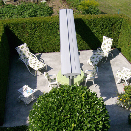 Freistehende Markise Gastro SUNRAIN offen