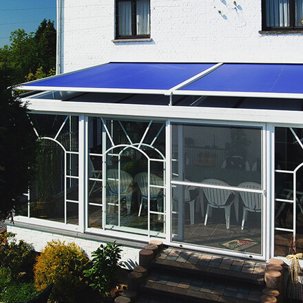 Wintergartenbeschattung WGB 150 Kuppelanlage, farbig