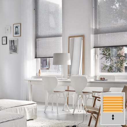 Luxaflex® Plissee mit F1 Bedienung