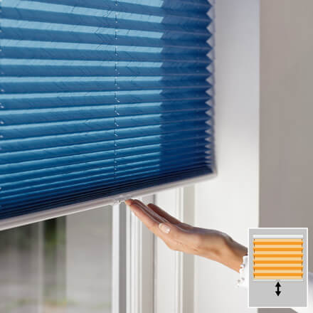 Luxaflex® Plissee mit Literise® Bedienung