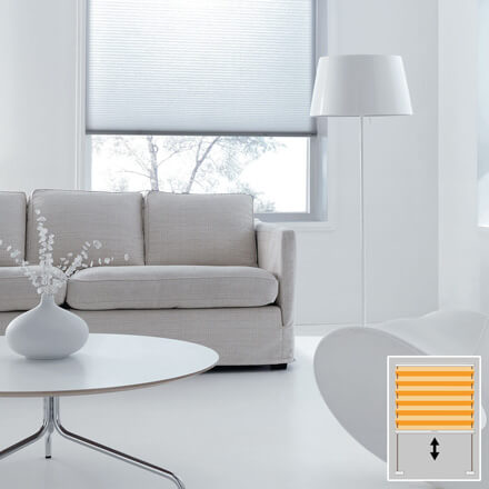 Luxaflex® Plissee mit VS1 Bedienung