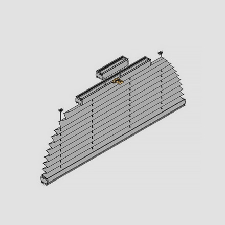 Plissee für Halbkreis-Fenster