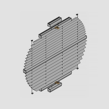 Plissee für Rundfenster