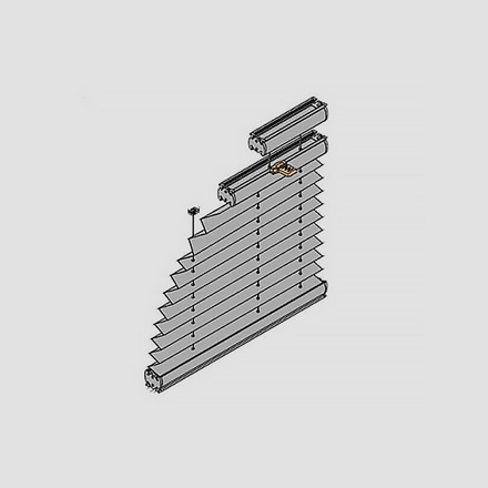 Plissee für Viertelkreis-Fenster