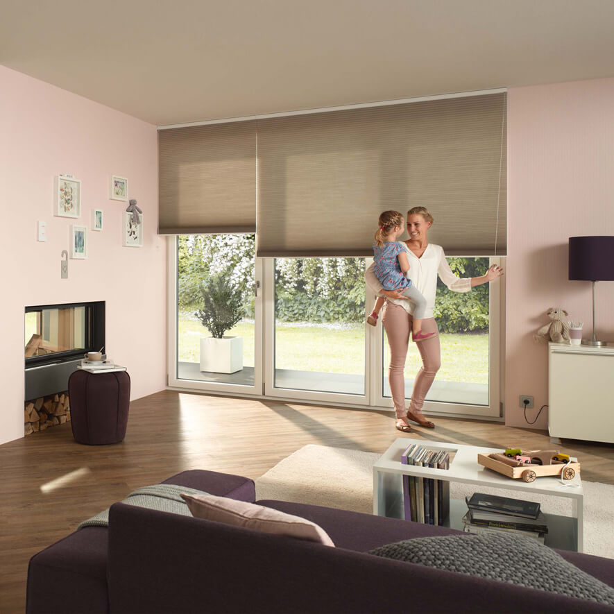 Plissee mit SmartCord Zugsystem: keine Gefahr der Strangulation Plissee mit SmartCord Zugsystem: keine Gefahr der Strangulation