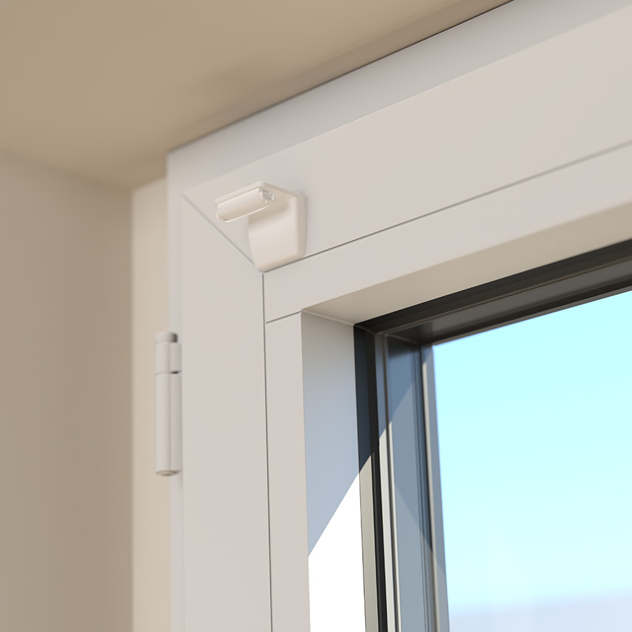 Plissees nach Maß Bohren: Winkelträger