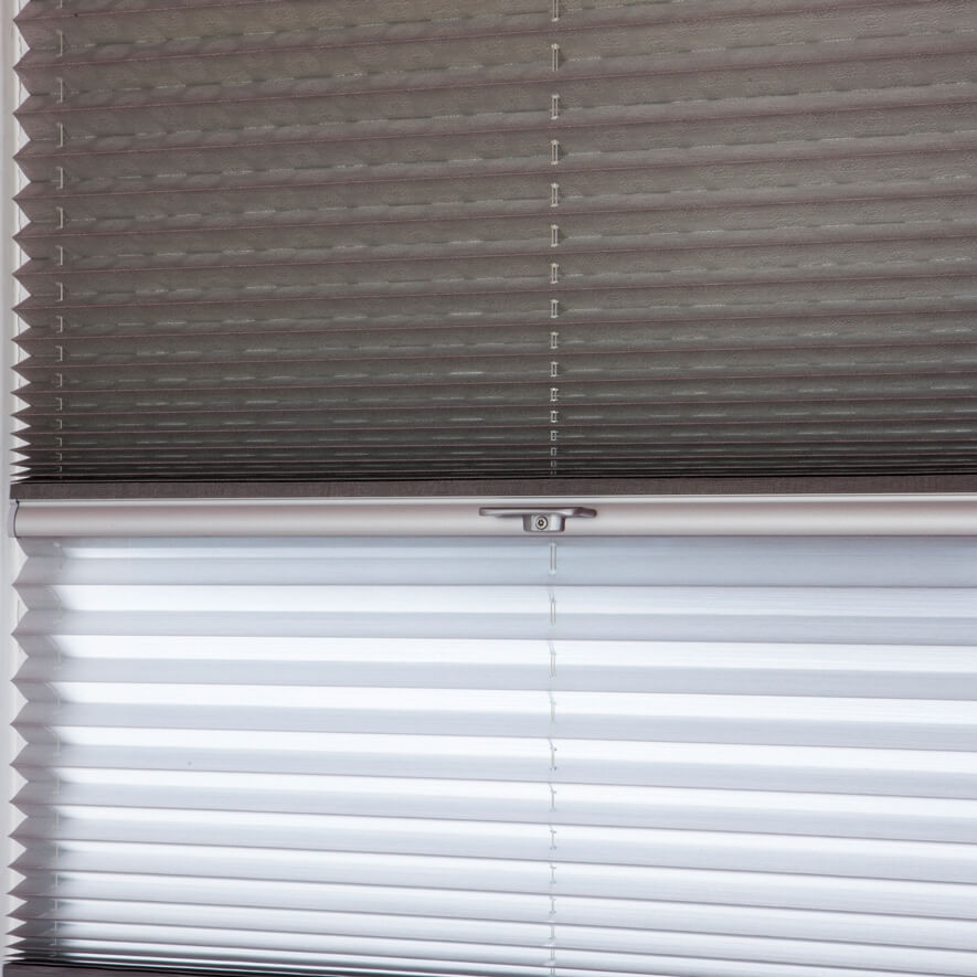 Tag und Nacht Plissees Detailansicht