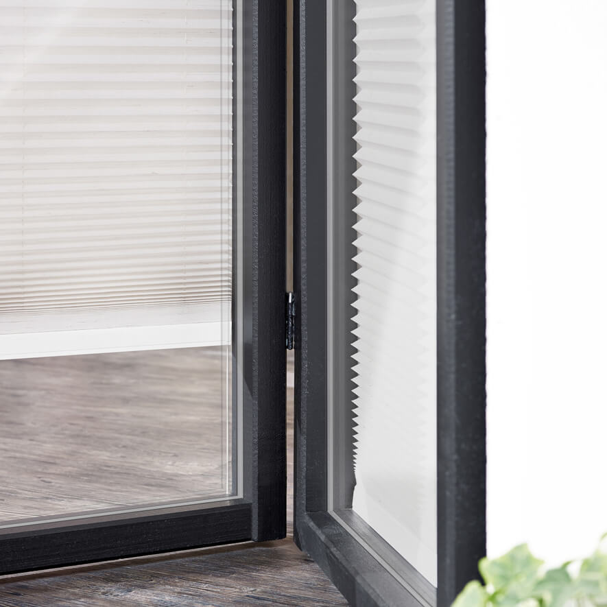 Smart Plissees extra dünne Schienen für Fenster & Glastüren