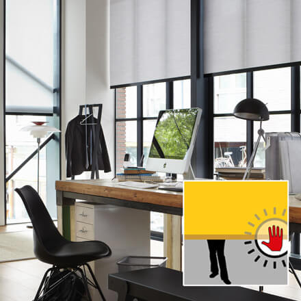 Thermorollos im Arbeitszimmer Thermorollos im Arbeitszimmer
