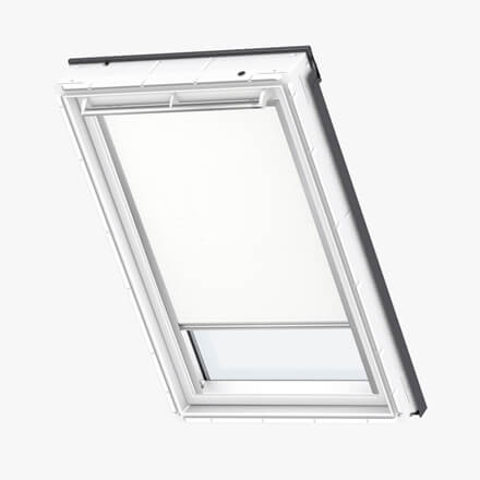 VELUX® Verdunkelungsrollo-Stoff in Uni Weiß, Farbe 1025 VELUX® Verdunkelungsrollo-Stoff in Uni Weiß, Farbe 1025