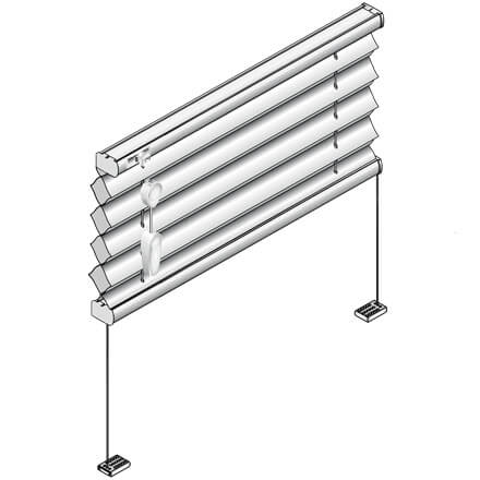 Wabenplissee Modell VS2, zwei bewegliche Schienen Wabenplissee Modell VS2