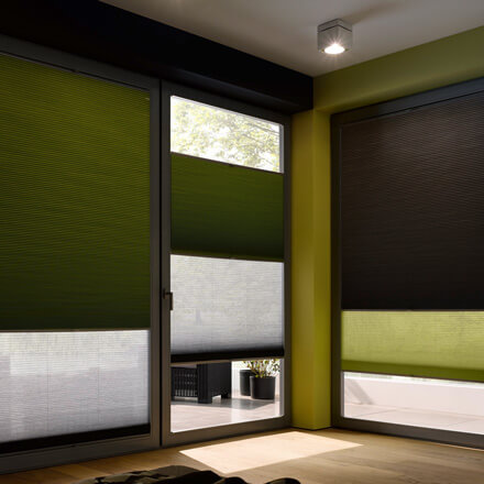 Schlafzimmer Tag & Nacht Wabenplissees