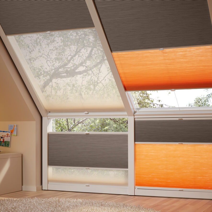 Tag und Nacht Wabenplissees im Detail