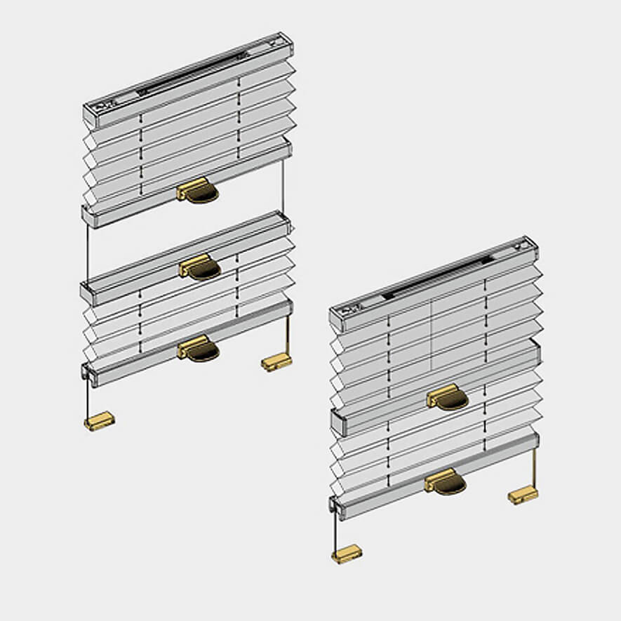 Tag und Nacht Wabenplissees Varianten