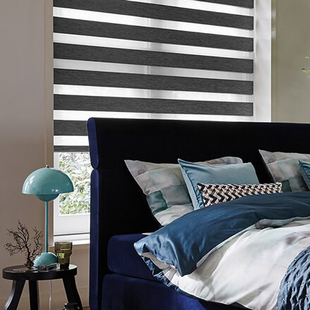 Abdunkelnde Doppelrollos für sanfte Verdunkelung Abdunkelnde Doppelrollos