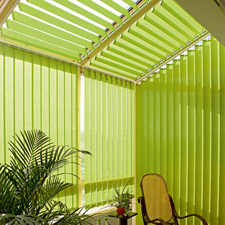 Lamellenvorhänge in Sonderformen