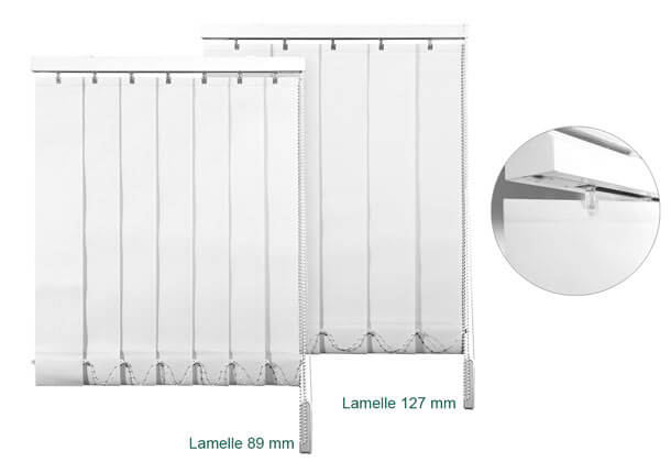 Basic Lamellenvorhänge nach Maß